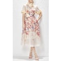 Miniatyrbillede 2 af 5: LUMINOSITY LIFTOFF FLOWER MIDI Dame Kjole Apricot M