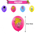 Miniatyrbild 4 av 5: Magiska Hår Elf Tema Ballonger Grattis På Födelsedagen Banderoller Födelsedagsfest Dekoration Set
