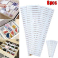 Miniatyrbild 3 av 11: Justerbar Låddelare Organizer Strumpor Förvaring Organizer 8PCS