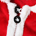 Miniatyrbild 3 av 5: Baby Julset Kappa Byxa Strumpor Hatt 4 Delar Tomte Kläder red