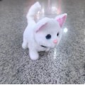 Miniatyrbilde 2 av 2: Min Realistiske Robotkatt, robotkatt som oppfører seg som en ekte katt, realistisk halevifting og gående kjæledyr for voksne eiere White