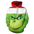 Miniatyrbild 1 av 4: Grinchen 3D Tecknad Jul Tröjor Hoodie Jacka Julklapp Barn C 150cm
