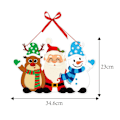 Miniatyrbild 1 av 2: Juldörrhängande Dekoration Papper Jul Hem Dekorativ Hängande Skylt Ornament B