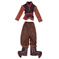 Pikkukuva 5 / 5: Lasten sarjakuva Frozen Kristoff Bjorgman Cosplay -asu pojan kirjavikon asusetti M