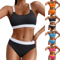 Miniatyrbild 5 av 6: Kvinnor Dam Padded Bikini Set Baddräkt Sommar Baddräkt Strandkläder Orange M