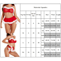 Miniatyrbild 5 av 5: Kvinnors Sexig Lingerie Underkläder Nattkläder Jul Fru Jultomten Nattkläder L