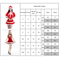 Miniatyrbilde 4 av 4: Fru Santa Claus Jul Dame Kostyme Julebord Kostymer Sleeved style 2XL