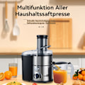 Pikkukuva 3 / 5: [Pikatoimitus] Mehustin - 900W mehupuristin sähköinen - täyttöaukko 85 mm - viisi nopeusasetusta - sis. mehusäiliön