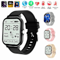 Miniatyrbild 2 av 5: Smartwatch Spårare Hjärtfrekvens Män Kvinnor Klockor För Android iOS silver
