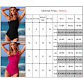 Miniatyrbillede 5 af 5: Dame Sommer Pad Monokini Badedragt Mavekontrol Badetøj Strand rose red L