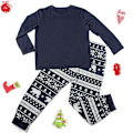 Miniatyrbild 7 av 8: Julpyjamas för familjen Jul-PJs Matchande set Vuxna Barn Festkläder Sovkläder Set Women-Navy M