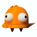 Miniatyrbild 2 av 2: Game Repo Anka R.E.P.O Repo Knäböj Figur Anime Tecknad Leksak Nyckelring Orange