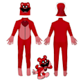 Pikkukuva 1 / 3: Lasten Poppy Playtime -asu, haalari, esiintymisasu, naamiaisasu Red 140cm