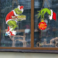 Miniatyrbild 4 av 5: Julgrinch Hängande Skylt Dörrskylt Semesterdekoration God Jul B