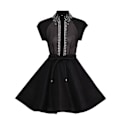 Miniatyrbillede 2 af 5: Zim Style Matchmaker Flip Linned-Blanding Mini Kjole Damekjole Black XL