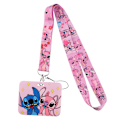 Miniatyrbilde 1 av 6: Lilo & Stitch Tegneserie Lanyard Arbeid Skole ID-Kortholder Halsrem Disney Telefon E