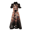 Miniatyrbillede 2 af 5: LUMINOSITY LIFTOFF FLOWER MIDI Dame Kjole Black L