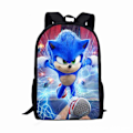 Miniatyrbild 1 av 5: Sonic Ryggsäck Pojkar Flickor Skolväska Resa Axelväska #5