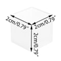Miniatyrbild 2 av 5: Kub Resin Form Ornament Resin Kristall Fyrkantig Form Användbar 20*20*20mm