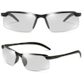 Pikkukuva 3 / 5: Miesten fotokromaattiset aurinkolasit juoksuun, urheilulasit Grey Frame Green Lenses