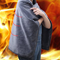 Miniatyrbild 2 av 5: Uppladdningsbar Elektrisk Värmefilt Shawl Vintervärmare USB Gray