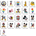 Miniatyrbillede 3 af 3: Minnie Mickey Mouse Goofy Goof Applikationer Sy På Stryge På Broderi Mærker 21PCS