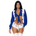Miniatyrbild 5 av 10: NFL Football League Dallas Cheerleading Kläder Dam Blå Stjärna Dallas Cheerleading Uniform Kläder Cheerleading XL