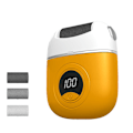 Miniatyrbilde 2 av 5: Elektrisk fotfil for hard hud for kvinner, med 3 utskiftbare slipehoder, egnet for nøytral, tørr og sprukken hud Orange