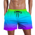 Miniatyrbild 1 av 5: Simning för män med elastiska midja Badkläder Strandkläder Gym Casual Trunks Sommarshorts C M