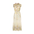 Miniatyrbillede 1 af 5: HARMONY FLUTTER KJOLE Yellow XL