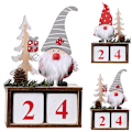 Miniatyrbillede 3 af 5: Adventskalender 2023 Julekalender Nedtælling Julemand Trædekoration Grey cap
