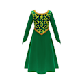 Miniatyrbild 2 av 8: Flickans Shrek Fiona Prinsessklänning Halloween Karneval Party Cosplay Kostym Festklänning 150cm