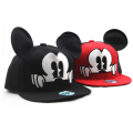 Miniatyrbillede 5 af 5: Tegneserie Mickey Mouse søde øreklapper Snapback Solhatte Black Net
