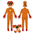 Pikkukuva 1 / 3: Lasten Poppy Playtime -asu, haalari, esiintymisasu, naamiaisasu Orange 140cm