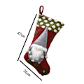 Miniatyrbild 3 av 5: Julstrumpor för att hänga, färgglada julgranspynt C
