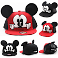 Miniatyrbild 2 av 5: Cartoon Mickey Mouse söta öronlock Snapback Solkeps Red Net