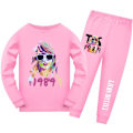 Miniatyrbild 1 av 2: Taylor Swift Pyjamas med långa ärmar, pyjamas set för barn, Pjs sovkläder, nattkläder, Swiftie-fans present Pink 150cm