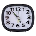 Miniatyrbild 1 av 5: Batteridrivna väckarklockor utan tickande, snooze-funktion, tyst klocka för skrivbord och hem black