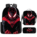 Miniatyrbild 1 av 5: 3 st/set Spider-Man Ryggsäck Lunchväska Pennfodral Barn Pojkar Flickor Dagliga Ryggsäckar Väskor A