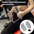 Miniatyrbild 3 av 5: Crosstraining Handskydd Handgrepp Gymhandskar Styrketränare Silikonhandflata Black