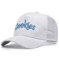 Miniatyrbillede 1 af 4: Cookies Herre Dame Trucker Mesh Baseball Kasket Hip Hop Åndbar Snapback Cap NY White