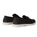 Miniatyrbild 3 av 9: LORO PIANA Summer Charms Walk Mockasiner i mocka Black 40