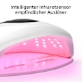 Miniatyrbild 4 av 5: [Snabb Leverans] Nagellampa - 320W Nageltork med 4 Timerinställningar - 72 LED UV-lampor, Snabb Nageltork Infraröd Sensor, Gel Nagellack Härdningslampa