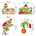Miniatyrbillede 3 af 5: Jule Grinch Hængende Skilt Dørskilt Julepynt Glædelig Jul C