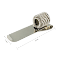 Miniatyrbillede 2 af 5: Dobbelt Åbning Fjeder Penneclips Holder Enkelt Hul Skrivehjælp Single Hole