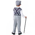 Pikkukuva 3 / 5: Lasten Poikien Cosplay Isoisä Vanha Mies Koulupuku Esitysasut Vaatteet grey XS