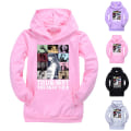 Miniatyrbilde 2 av 3: Taylor Swift The Eras Tour Trykket Hettegenser Høst Og Vinter Casual Barnegenser Grey 150cm