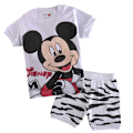 Miniatyrbild 1 av 3: Mickey Pojkar Pyjamas Barn Pojkar Flickor 2st Set Kortärmad Tryck Toppar+ Shorts Tryckta Kläder Pyjamas & Vardagskläder Barnpresent #5 95cm