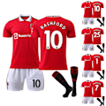 Miniatyrbild 2 av 3: Barnfotbollströja Pojkar Fotbollssats RED DEVIL Hemmalag Fan Träningsdräkt 10 26#