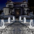 Miniatyrbild 5 av 5: Jul Pingvin LED Ljusdekoration Inomhus Utomhus Figur Acrylic L 3pcs
